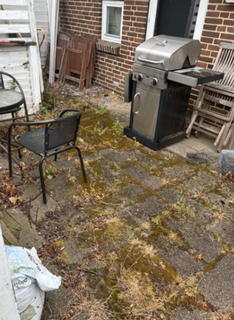 Før: terrasse før og efter renovering